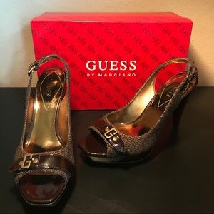 Guess by Marciano Brown Clothes Heels